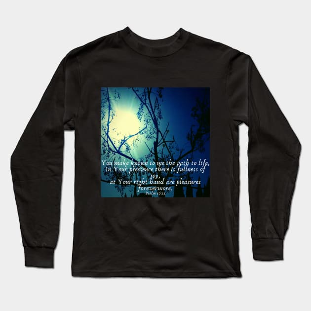 Psalm Bible Verse Long Sleeve T-Shirt by Raiza